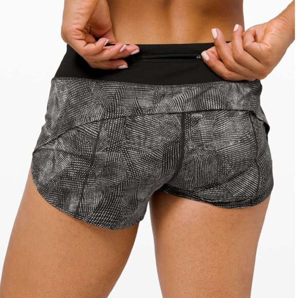 Lululemon Speed Up Short *2.5" Velocity Mesh Island Mist Black / Black - Picture 6 of 6